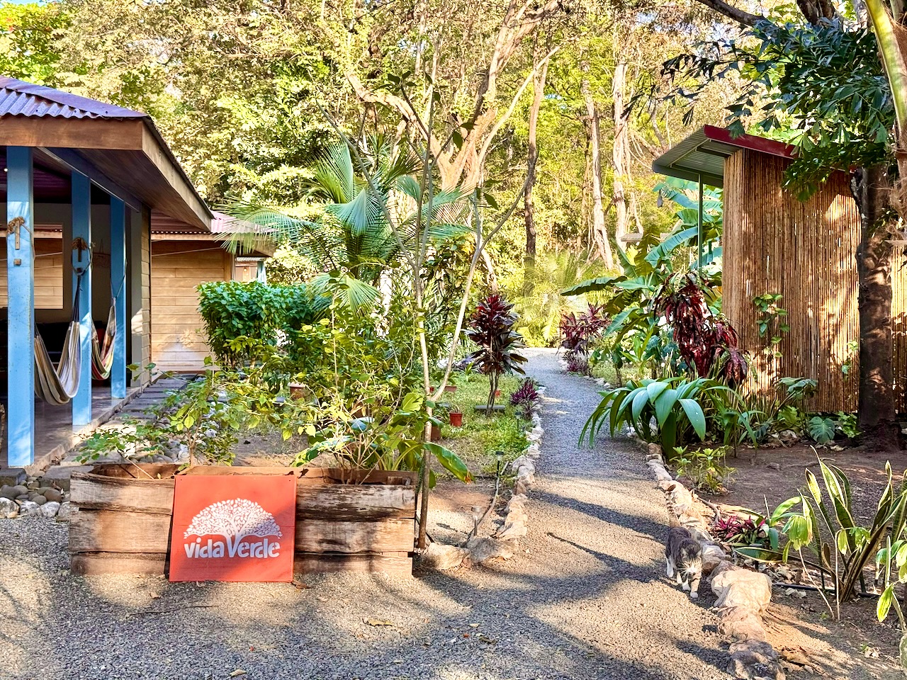 Garden pathway to Vida Verde entrance